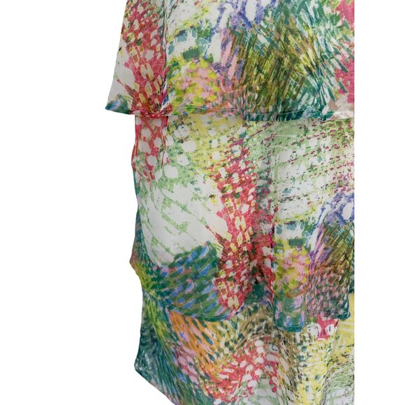 Lane Bryant Multicolor Tiered Sleeveless Tunic Dress Size 16 - Picture 3 of 7